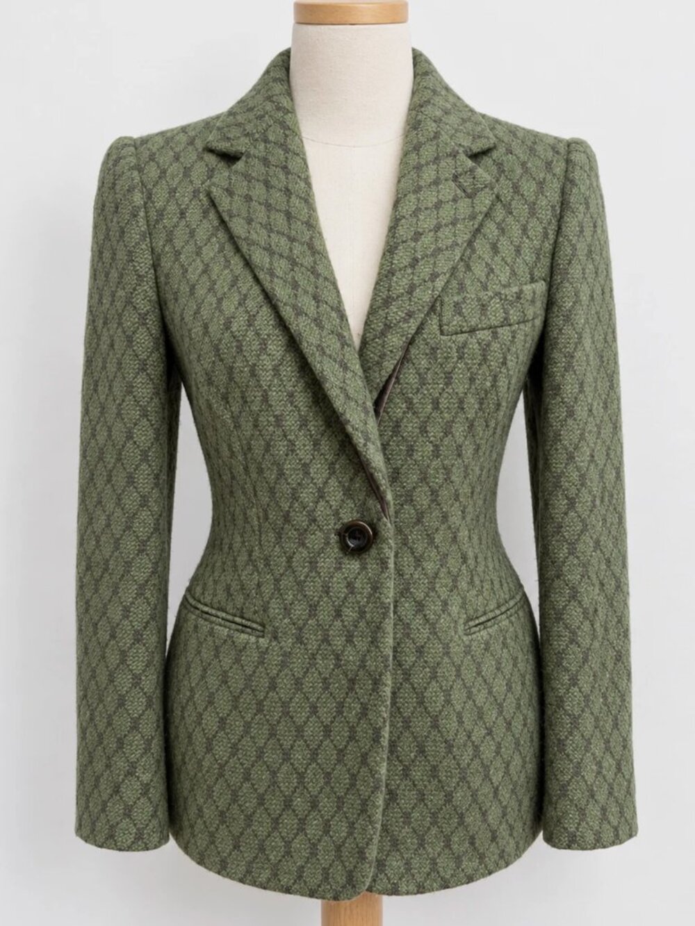 Georgio Armani Chic Wool Blazer W Sz 42 Quiet Luxury